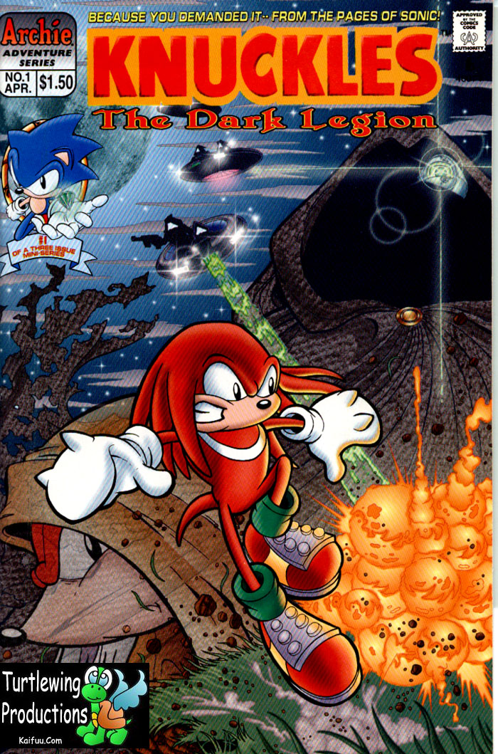Knuckles - April 1997 Comic cover page